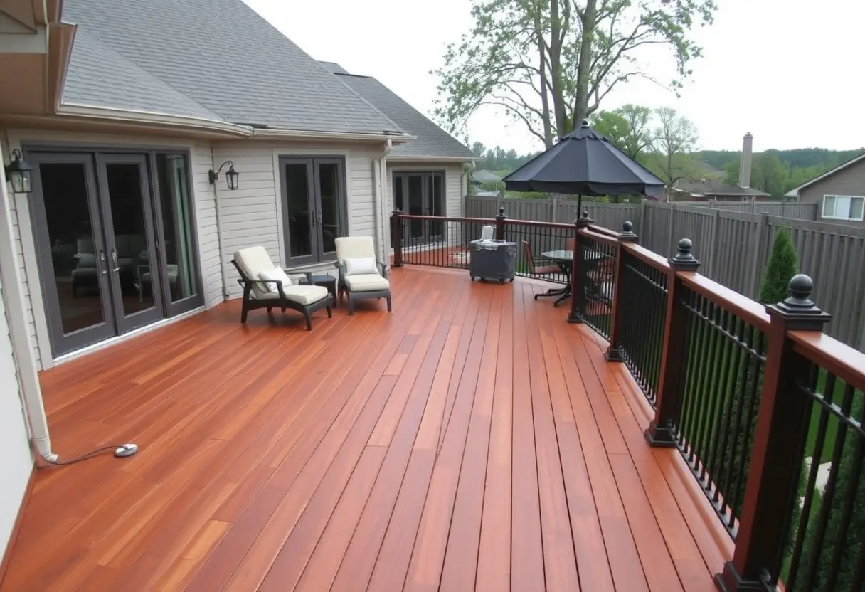 Edison NJ deck staining project