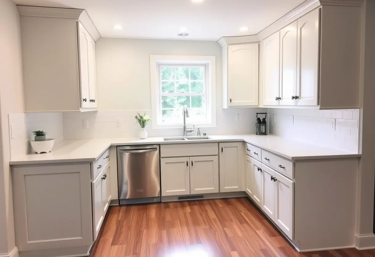 Cabinet refinishing process in Edison, NJ